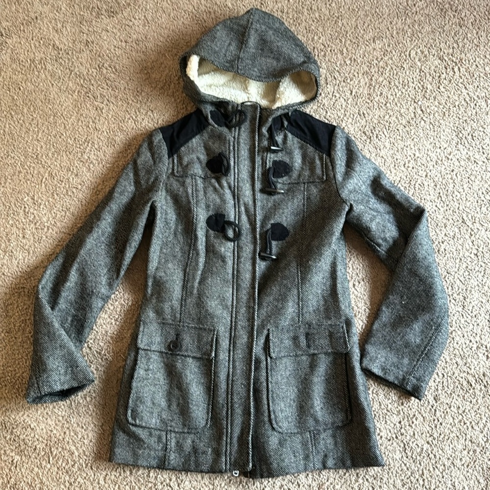 Prana Wool Toggle Jacket, Size Medium - image 1